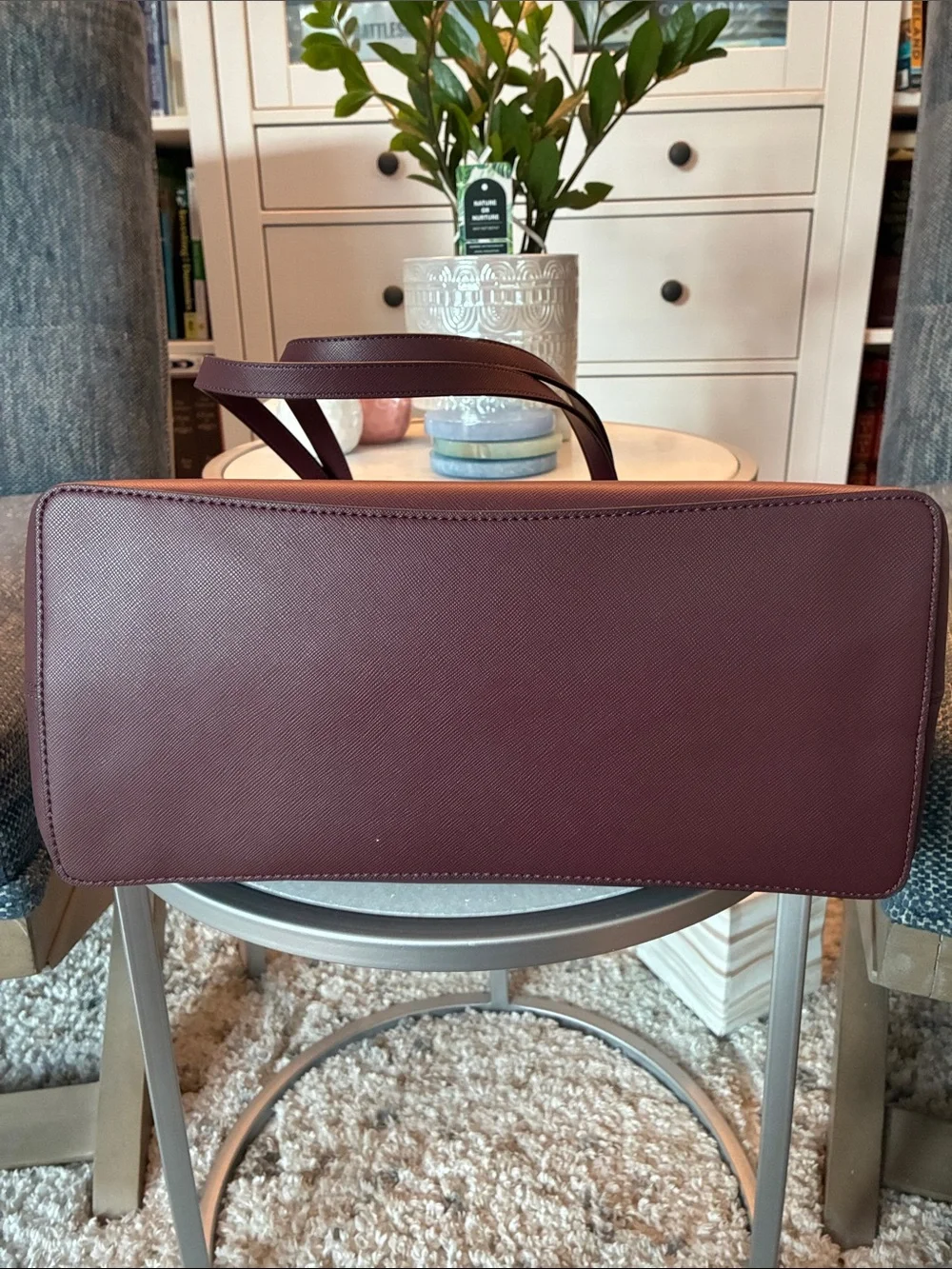 ♠️Kate Spade Flash Glitter Tote Cherrywood♠️